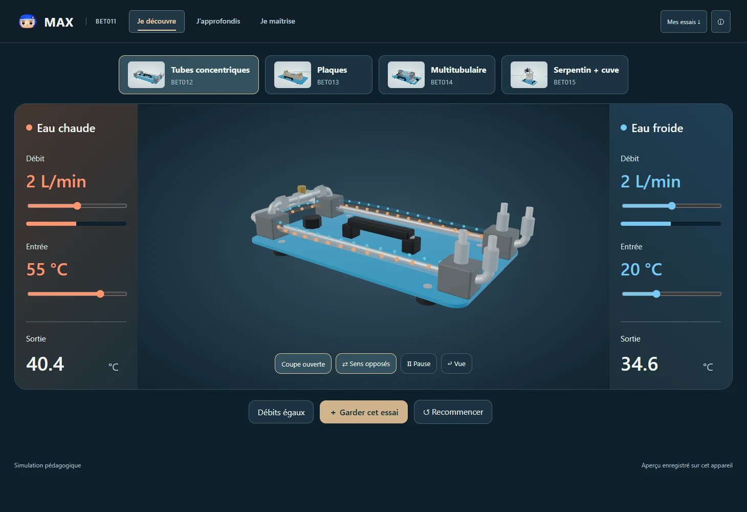 Le banc BET011 dans le Labo 3D
